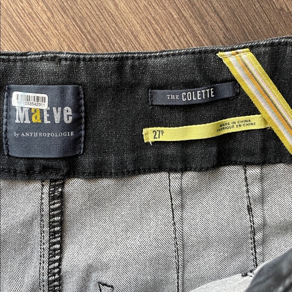 Anthropologie Maeve Sparkle Wide Leg Crop Jeans - Picture 4 of 7